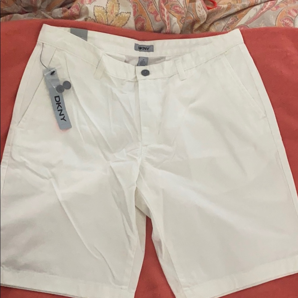 White DKNY shorts